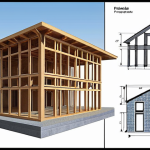 **Architectural Structure Design Principles:** Illustration of structural design principles, showing load analysis and design methods with examples. Suitable for learners with some background knowledge.