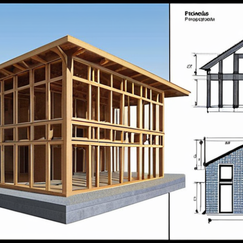 **Architectural Structure Design Principles:** Illustration of structural design principles, showing load analysis and design methods with examples. Suitable for learners with some background knowledge.