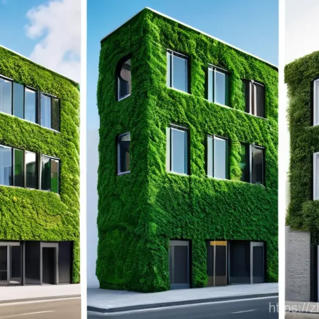 건축기사와 에너지 효율 인증 - Here are three detailed image prompts for generation, based on the provided text about green buildin...