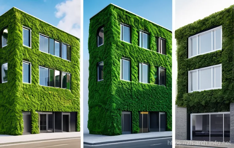 건축기사와 에너지 효율 인증 - Here are three detailed image prompts for generation, based on the provided text about green buildin...