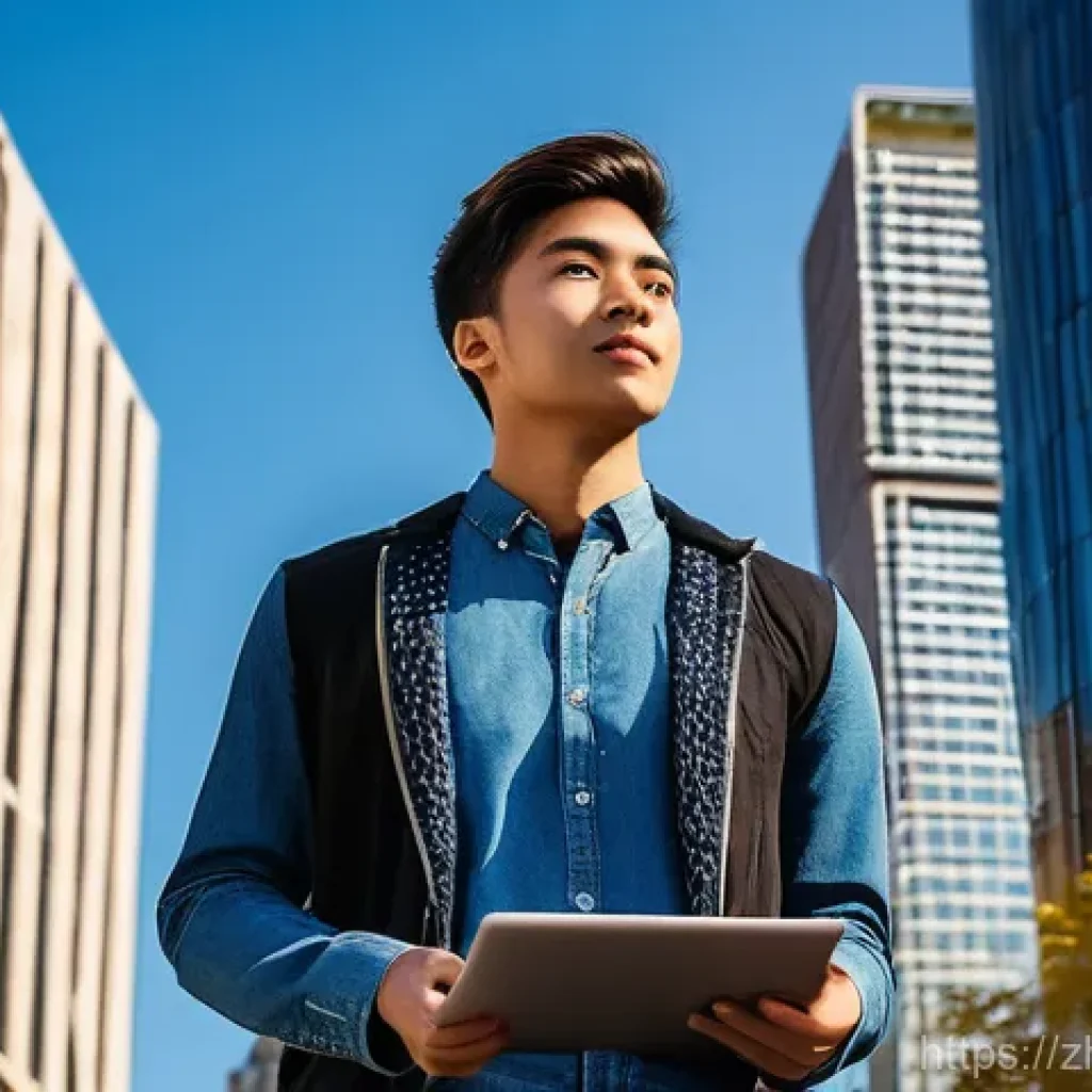 건축분야의 해외 학회와 참여 방법 - **Prompt 1: Architectural Inspiration in a Vibrant City**
    "A young, diverse architecture student...