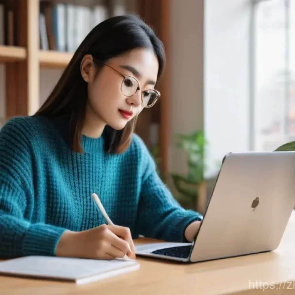 건축분야 해외 취업 성공 사례 - **Prompt 1: Smart Online Shopping Research**
"A cozy, brightly lit home office scene. A young Ea...