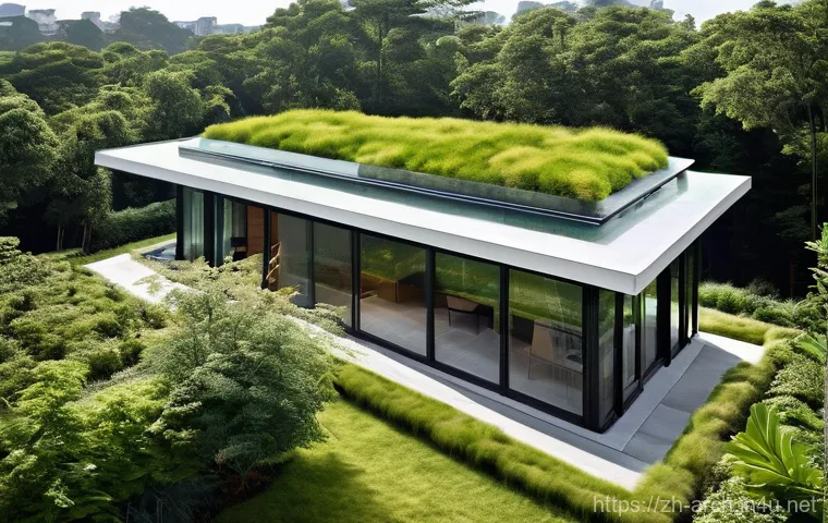건축사와 도시계획 전문가의 차이 - **Prompt for Modern Architecture Integrated with Nature:**
    "A stunning, minimalist modern reside...