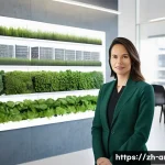 건축사 연봉 협상 전략 - **Prompt 1: Market Value and Unique Portfolio Presentation**
    "A confident female architect, in h...